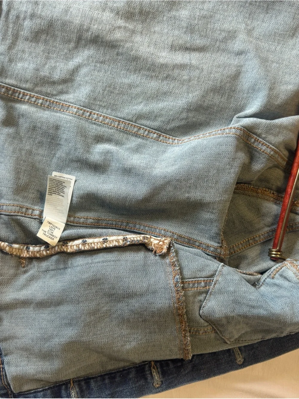 Lucky Brand Medium Wash Blue Denim Jacket - Picture 7 of 7